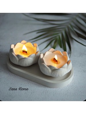 Bernami Dekoratif Pinterest Lotus Mumluk Seti 3lü Set Kokulu Mum Anneler Günü