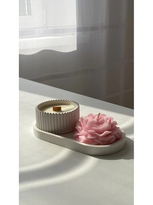 Bernami Şamdan Pinterest Biblo Beton Tabak Hediyeli Mum Seti