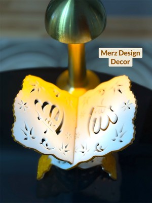 Merz Design Decor Allah Yazılı El Yapımı Masaüstü Dekoratif Epoksi Rahle (Masaüstü Boydur)