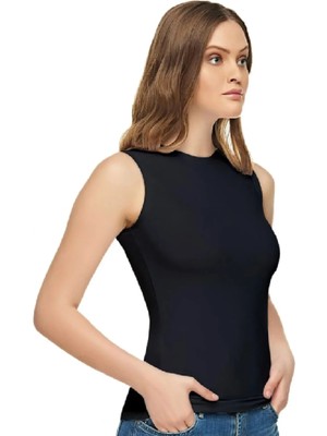 Elit Elastan Sıfır Kol 4'lü Paket-Siyah-Xl