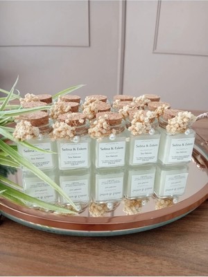 Bernami Düğün Pinterest Şık Kavanozda Etiketli Mum, Söz, Nişan, Nikah, Kına, Düğün Hediyeliği, Nişan Hediyeliği (15 Adet)