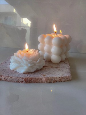 Bernami Nikah Pinterest Şakayık Bubble Model Kokulu Mum Seti