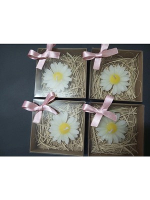 Bernami Dekoratif Pinterest 20 Adet Süslemeli Kutulu Papatya Mum, Dekoratif Şekeri, Doğum, Bebek Mevlüdi, Baby Shower