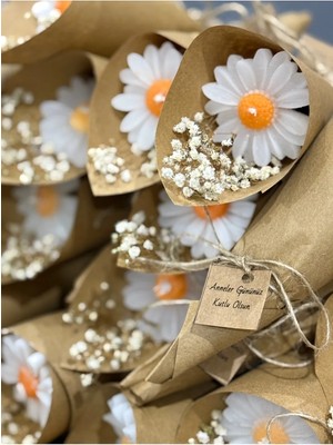 Bernami Nikah Pinterest Kişiye Özel Düğün-Söz-Nişan Tüm Özel Günler Için Buket Papatya Mum (15 Adet)