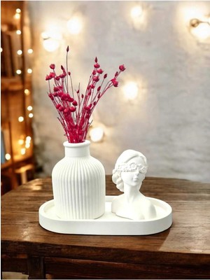 Bernami Düğün Pinterest Kadın Figürlü Vazo Seti & Dekoratif Obje & Tabak & Roller Vazo