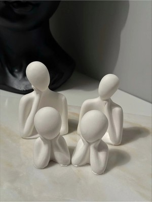 Bernami Şamdan Pinterest Biblo Iki Çocuklu Aile Obje Biblo Heykel Beton Bautinqstoretikiçocuk