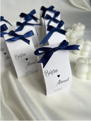 Bernami Dekoratif Pinterest 50 Adet Lacivert Kurdeleli Kağıt Bubble Mum Söz, Nişan, Nikah, Dekoratif ve Bebek Hediyelik