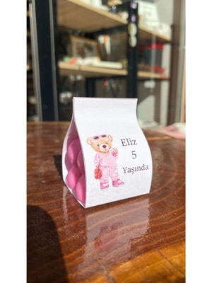 Bernami Şamdan Pinterest Doğum Günü Bubble Mum Süslenmiş Set 25 Adet