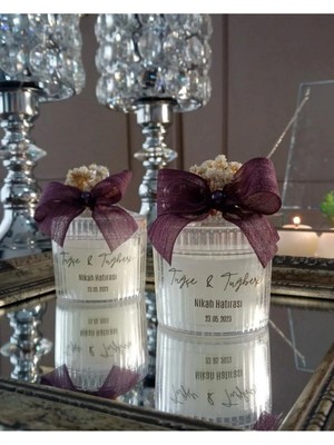 Bernami Şamdan Pinterest Mika Şekerlik Söz, Nişan Hatırası, Kına,doğum Kokulu Mum - 10 Adet