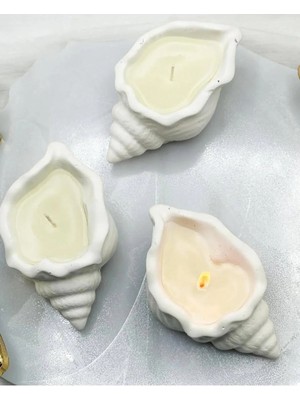 Bernami Dekoratif Pinterest Salyangoz Mum Modeli Hediyelik(10 Adet)