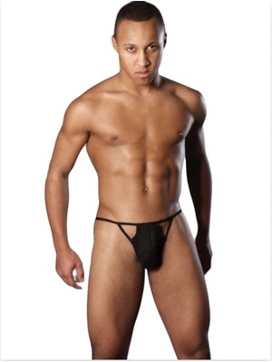 Liyuza Fantezi Siyah Transparan Erkek Iç Çamaşırı