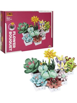 NessiWorld S00004685 Blx Flower Set Sculent 971 Prç -Sun