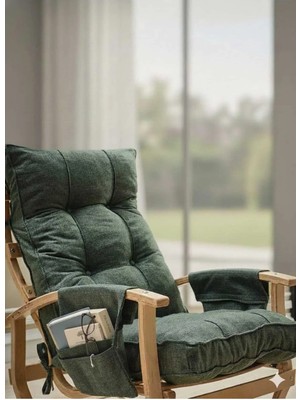 Er-Ge Ticaret Padişah Ahşap Sallanan Sandalye, Tv Koltuğu, Emzirme Koltuğu, Dinlenme Koltuğu, Baba Koltuğu