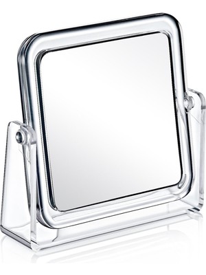 Özgürce Çift Taraflı Büyüteçli Kare Ayna, Şık ve Kullanışlı Tasarım