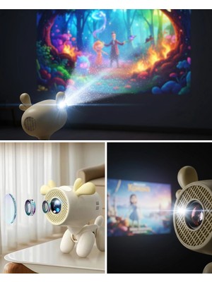 Epilons Android Sistemli 4K Projeksiyon 36W Dolby Sesli