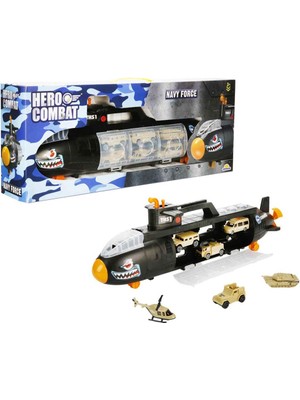 NessiWorld S00004553 Oyun Set Askeri Denizaltı 55CM -Sun