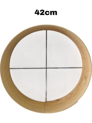 Feyza Design 12 Numara Ahşap Kalbur Elek 42CM, Dayanıklı ve Şık Tasarım