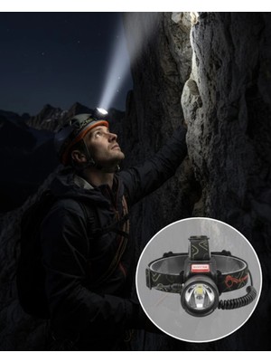 Nacario Mey Ithalat® Çok Fonksiyonlu LED Kafa Feneri Ayarlanabilir Odaklı