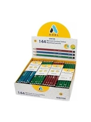 Karokstore 12’li Köşeli Mercanlı Kurşun Kalem, Hb Derece, Kolay Açılır, Dayanıklı Gövde, Uç Kırılmasına Dirençli, Yazım ve Çizim Için, Asorti Renkler