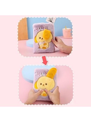 Karokstore Kulakları Hareket Eden Mor Peluş Köpek Defter B6 81 Sayfa | Yumuşak Kapak Sevimli Günlük Ajanda | Not Defteri Planlayıcı Hediye