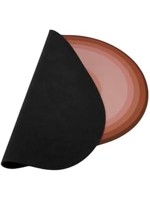 Karokstore Sihirli Su Emici Banyo ve Çok Amaçlı Kaydırmaz Tabanlı Paspas 58 x 38 Cm, Gül Kurusu