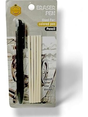 Karokstore Değiştirilebilir Yedek Lastik Bantlı Mekanik Silgi Kalemi, 5 Parça