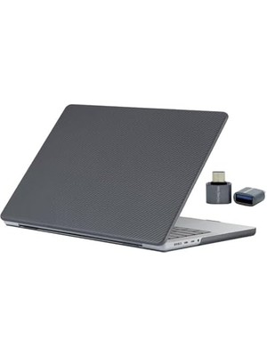 Karokstore Air 13 Inç Kılıf A2337 M1 A2179 A1932 Uyumlu Sert Kapak Koruyucu Karbon Fiber Tpu Alaşımlı Ince Hafif Koruma Siyah