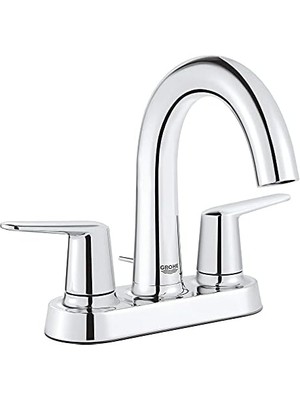 Karokstore 4 Inç 2 Kulplu Yüksek Ağızlı Banyo Bataryası Starlight Krom