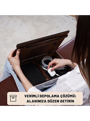 Karokstore - LS051 Minderli Eğim Ayarlanabilir Mousepadli Laptop Sehpası