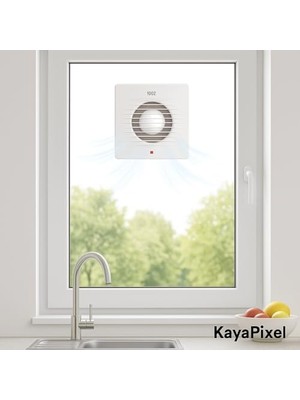 Karokstore Horoz 15 cm (150'LIK) Aspiratör Fan – 150 M³/h Debi | Banyo, Mutfak ve Wc Için Havalandırma | 20W, 47 Db, 1350 Rpm | IP20 Korumalı, Sessiz ve Enerji Tasarruflu Fan