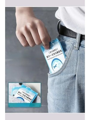 Karokstore Klozet Kapağı Kılıfı Hijyenik Seyahat Tek Kullanımlık Klozet Wc Örtüsü 50 Adet