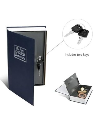 Karokstore Kitap Modeli Kilitli Kasa – Kumbara Küçük - 114 x 80 x 45 mm