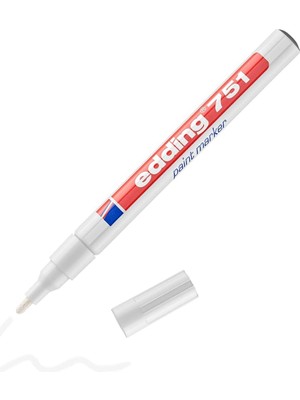 Karokstore 751 Boya Kalemi - Beyaz - 1 Kalem - 1-2 mm Yuvarlak Uç