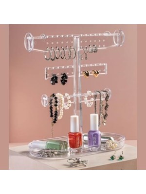 Karokstore Şeffaf Makyaj Malzemesi Organizer Büyük Kristal Çalışma Masası Organizatörü Kozmetik Düzenleme Kutusu Güzellik Malzemesi Düzenleyici, Ofis, Iş Yeri Organizeri (Dikey Makyaj Standı)