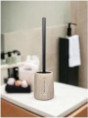 Karokstore Taper Bej Tuvalet Fırçası D-21015