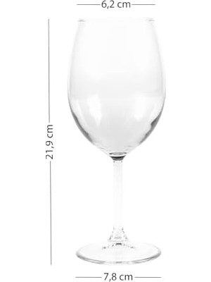 Karokstore Astoria Premium Kadeh Seti - Altın Yaldızlı Kristal Cam - 6 Parça 540CC Büyük Hacim - El Işçiliği Detaylar - Şık Sunumlar