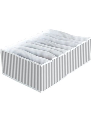 Azrlya 8 Bölmeli  Xl Pratik Bölmeli Çekmece Düzenleyici Organizer(Iç Çamaşırı Kravat Çorap Düzenleyici) - Lisinya