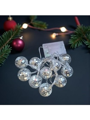 Karokstore Yılbaşı LED Işık Disko Topu Günışığı 2m 10 Ampul