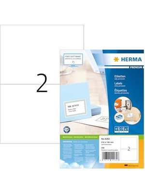 Karokstore Premium Lazer Etiket A4 100 210X148 Beyaz