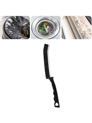 Karokstore Xesha Uzun Ince Saplı Çok Amaçlı Kıl Temizlik Fırçası Banyo Mutfak Tuvalet Detay Temizleme Dar Köşe Fırçası