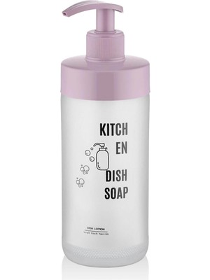 Karokstore Kaliteli Pompalı Cam Sabunluk (Pembe)