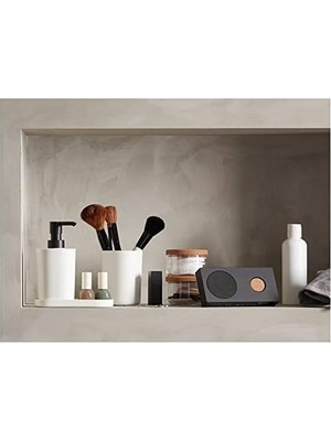 Karokstore Asıa 3 Parça Banyo Aksesuar Setleri, Sabunluk, Diş Fırçası Tutucu ve Tepsi, Beyaz