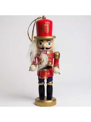 Karokstore 13CM Nutcracker Ahşap Asker Fındıkkıran, Fındıkkıran Asker Şekilli Kukla Ahşap Dekoru Festival Dekoru Yılbaşı Nodel Süsleri Hediyelik Eşya (6'lı Paket Model3, 13 Cm)