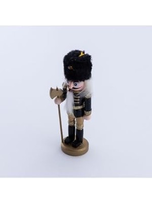 Karokstore Yılbaşı Süsü Kurşun Asker Seti, 13 Cm, Siyah 4 Adet