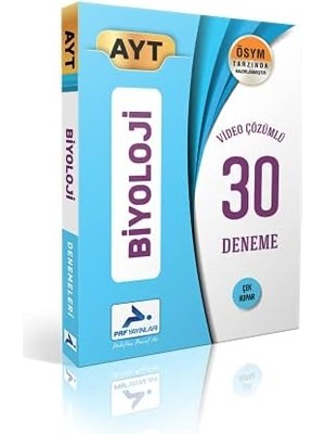 Karokstore Ayt Biyoloji Video Çözümlü 30 Deneme