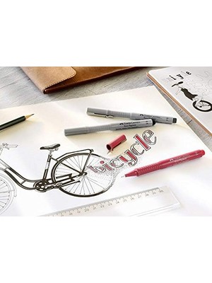 Karokstore 6 Keçeli Kalemler Paketi Ecco Pigment 0.05 mm Siyah