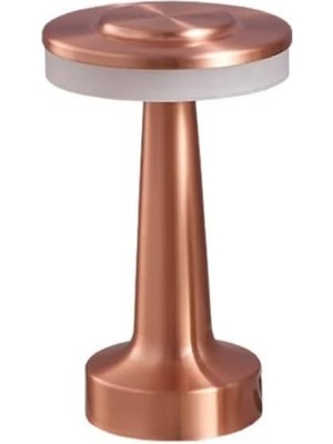 Karokstore Taşınabilir Şarjlı Masa Lambası Dimmerli Dekoratif Dokunmatik Sunum Lambası 3 Işık