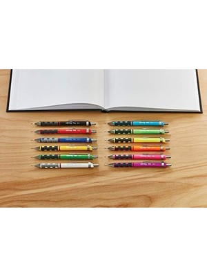 Karokstore 10 Grossraumminen Versatil Kalem, Hi-Polimer, B Için 0,5 Mm, Şeffaf