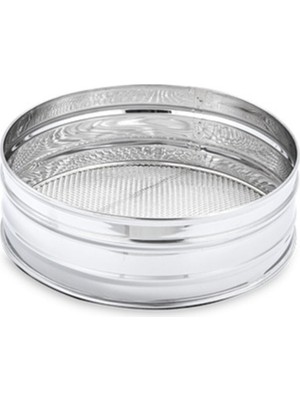 Feyza Design 25CM Paslanmaz Çelik Kalbur, Güçlü ve Dayanıklı Mutfak Aksesuarı