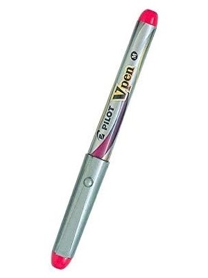Karokstore Pilot Kalem Tutucu Tek Kullanımlık V-Pen Kırmızı Svp-4m-R, Kırmızı